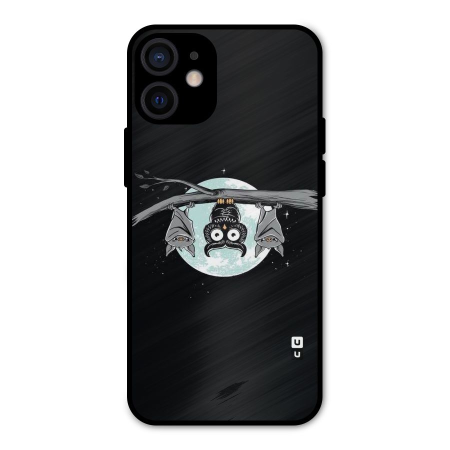 Owl Hanging Metal Back Case for iPhone 12 Mini