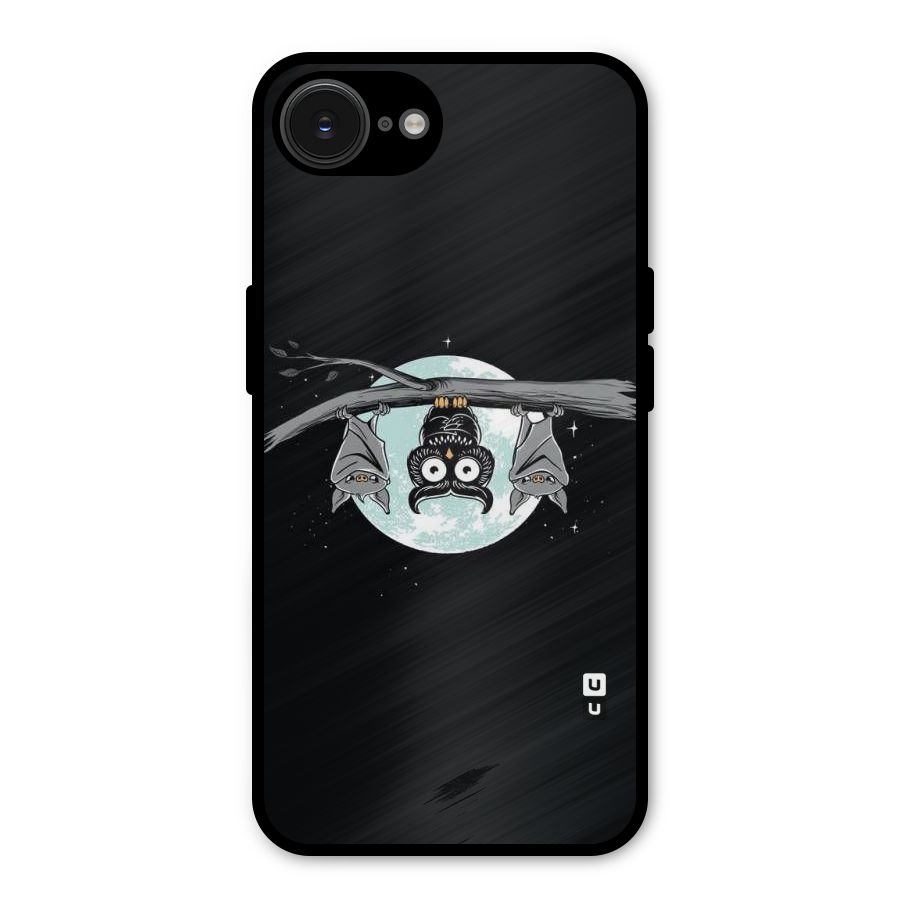 Owl Hanging Metal Back Case for iPhone 16e