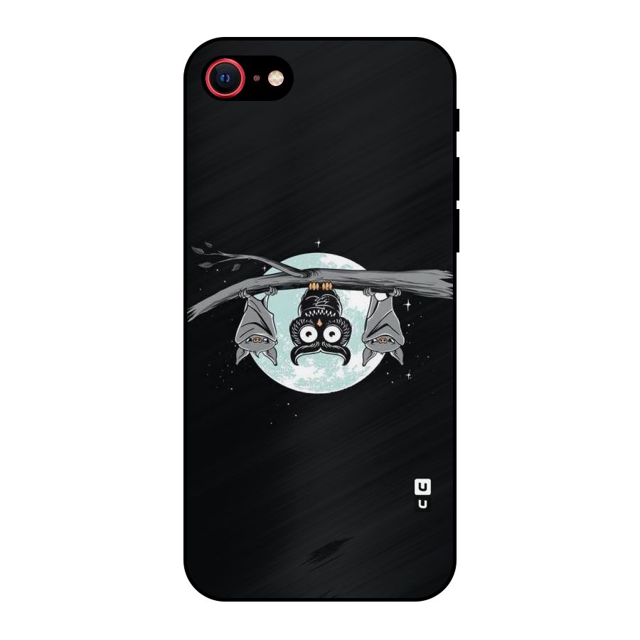 Owl Hanging Metal Back Case for iPhone SE 2022