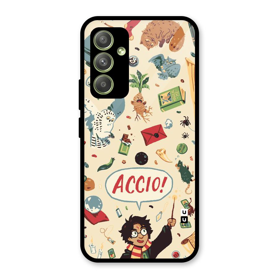 Owl Letter Glass Back Case for Galaxy A54