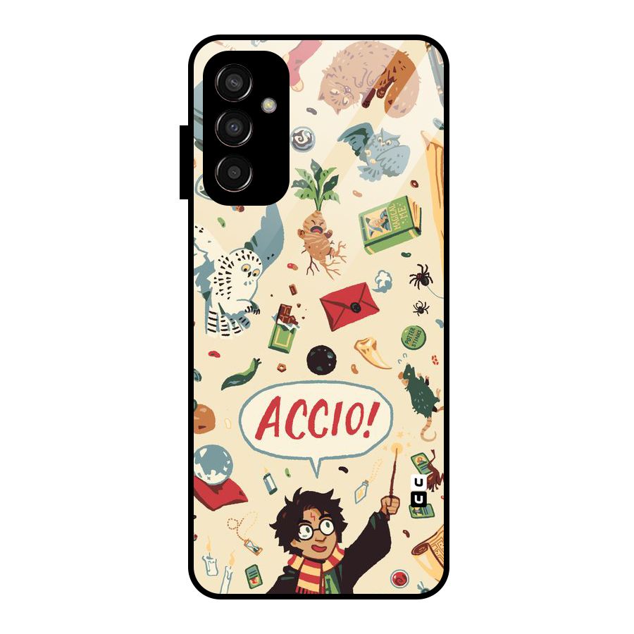 Owl Letter Glass Back Case for Galaxy F13