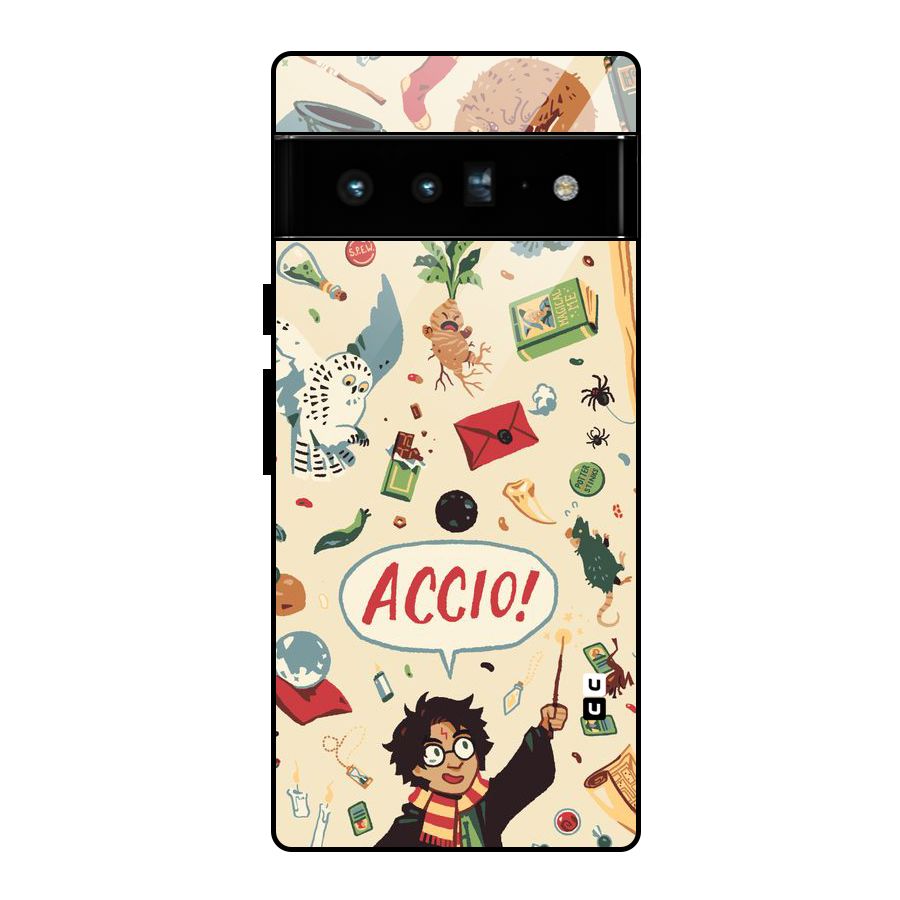 Owl Letter Glass Back Case for Google Pixel 6 Pro