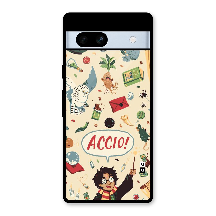 Owl Letter Glass Back Case for Google Pixel 7a