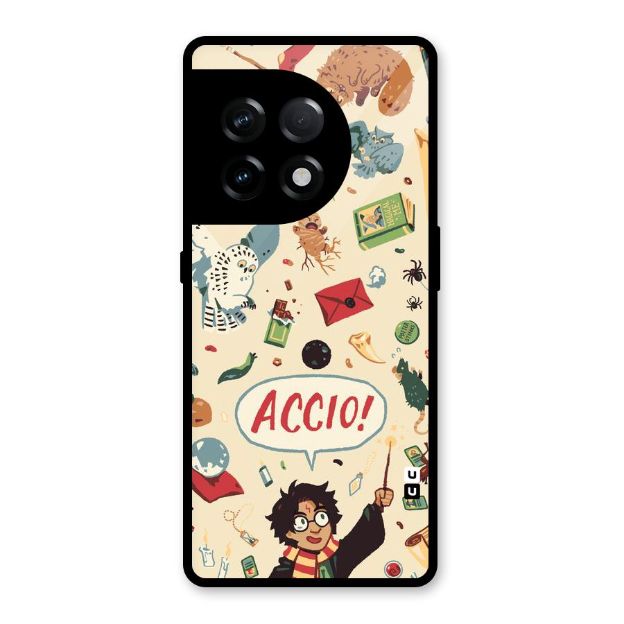 Owl Letter Glass Back Case for OnePlus 11R