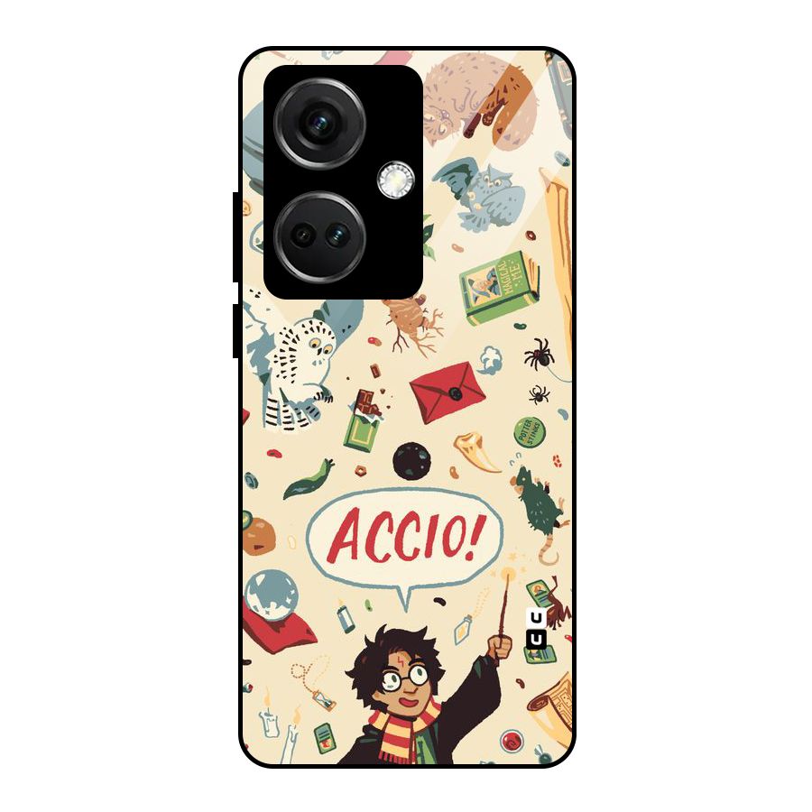 Owl Letter Glass Back Case for OnePlus Nord CE 3 5G