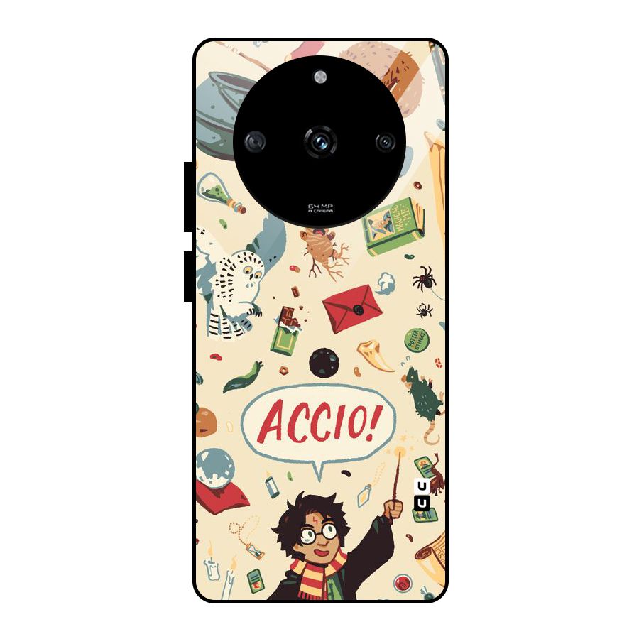 Owl Letter Glass Back Case for Realme Narzo 60 5G