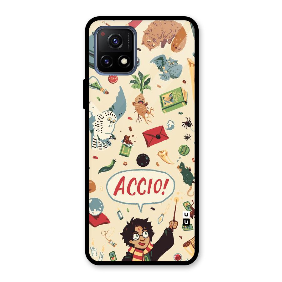 Owl Letter Glass Back Case for Vivo Y72 5G