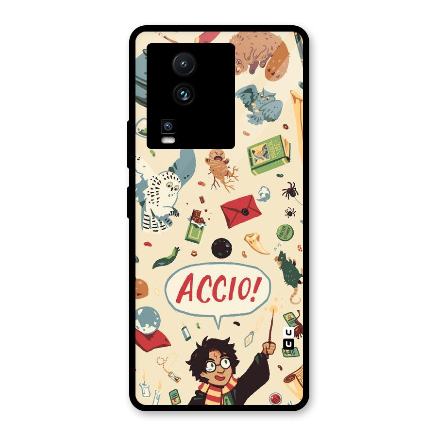 Owl Letter Glass Back Case for Vivo iQOO Neo 7 Pro