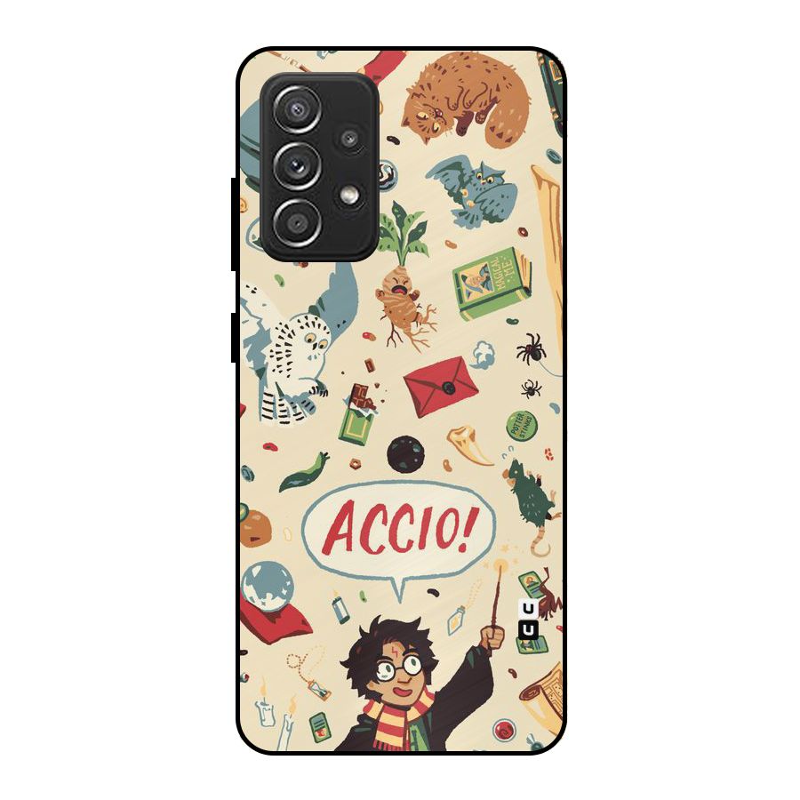 Owl Letter Metal Back Case for Galaxy A52s 5G