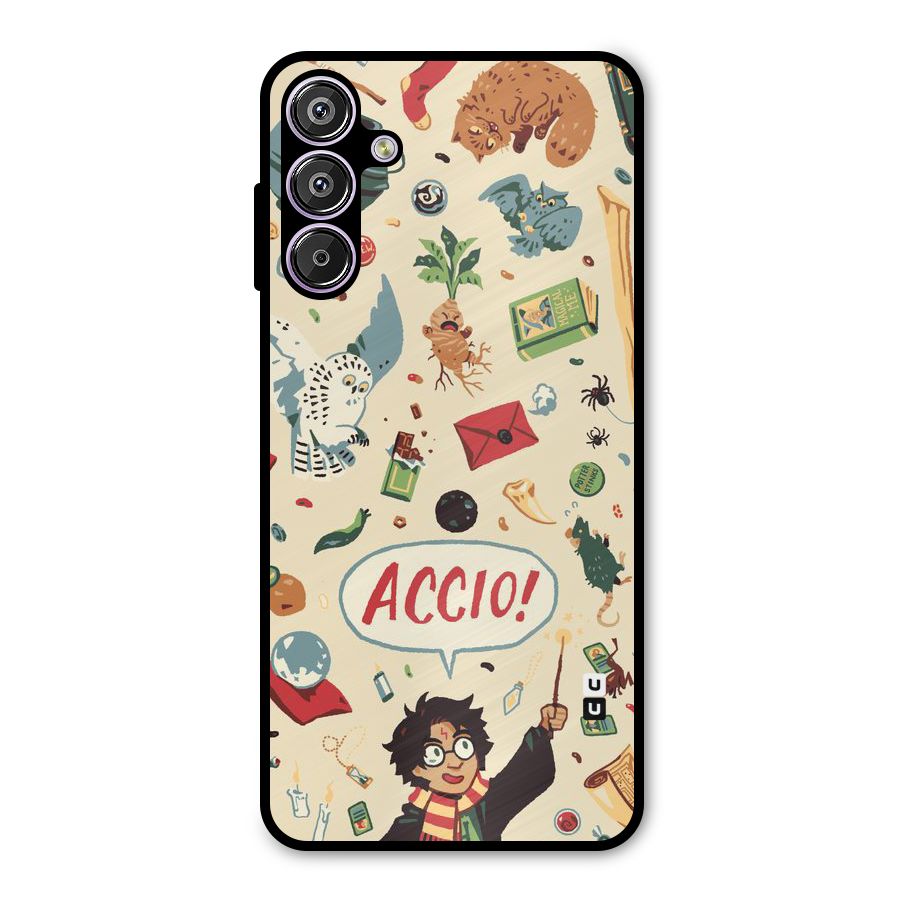 Owl Letter Metal Back Case for Galaxy F15