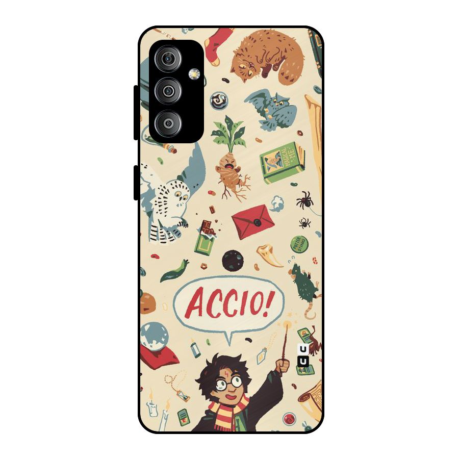 Owl Letter Metal Back Case for Galaxy F23