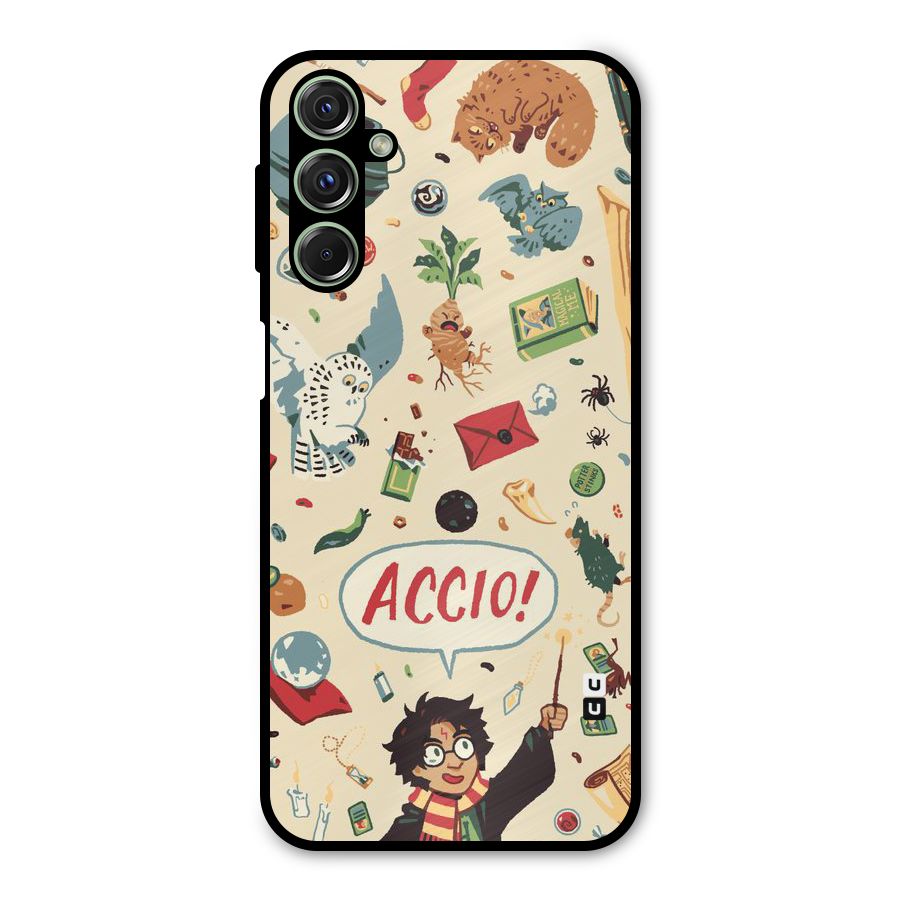 Owl Letter Metal Back Case for Galaxy M34