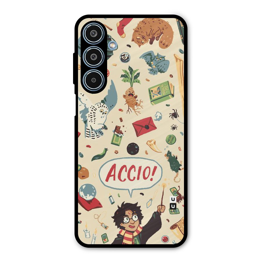 Owl Letter Metal Back Case for Galaxy M35