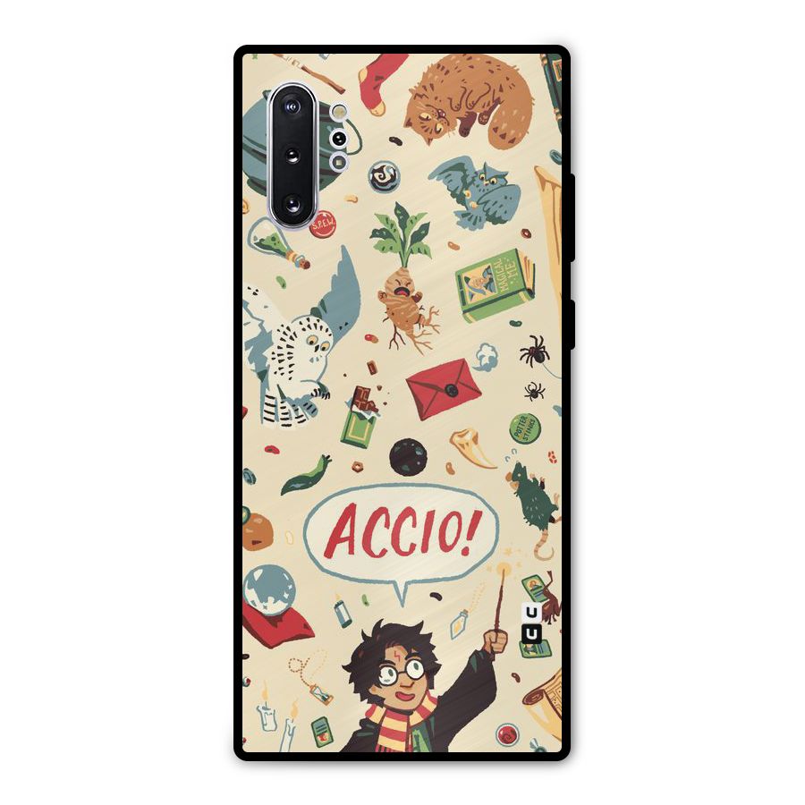 Owl Letter Metal Back Case for Galaxy Note 10 Plus