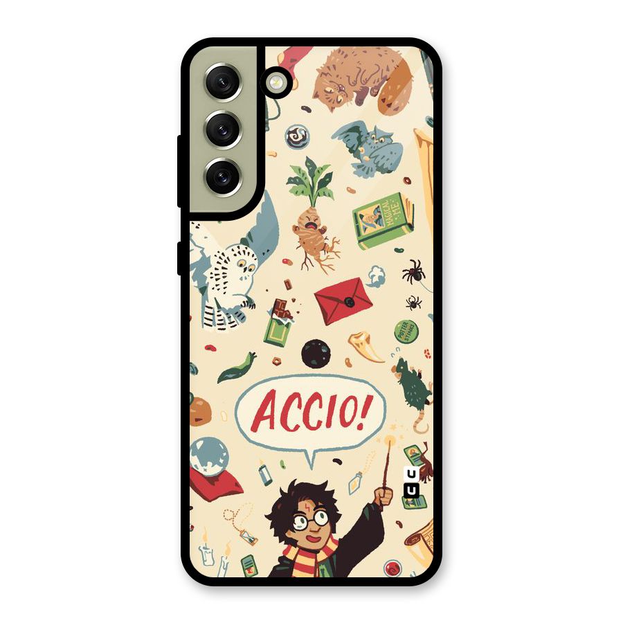 Owl Letter Metal Back Case for Galaxy S21 FE 5G (2023)
