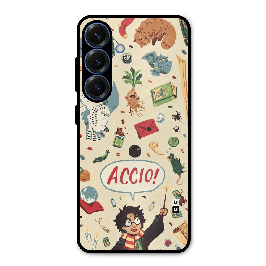 Owl Letter Metal Back Case for Galaxy S25