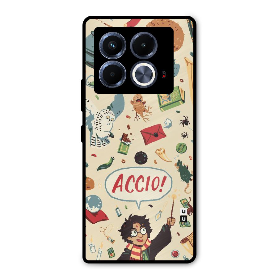 Owl Letter Metal Back Case for Infinix Note 40 5G