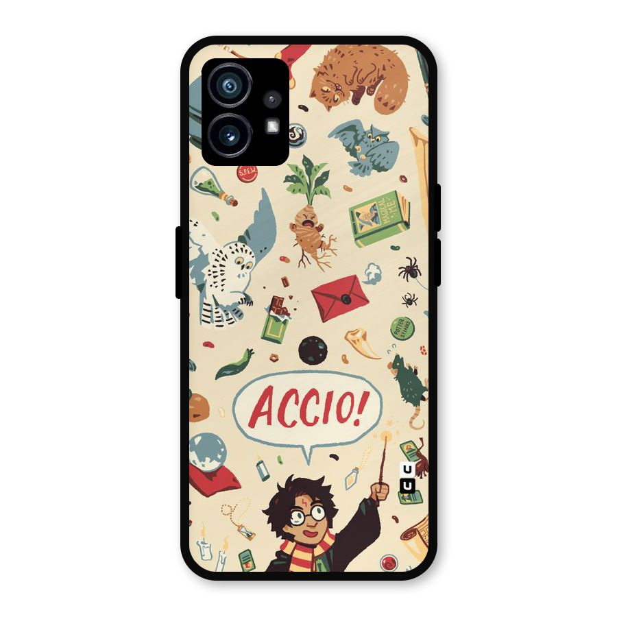 Owl Letter Metal Back Case for Nothing Phone 1
