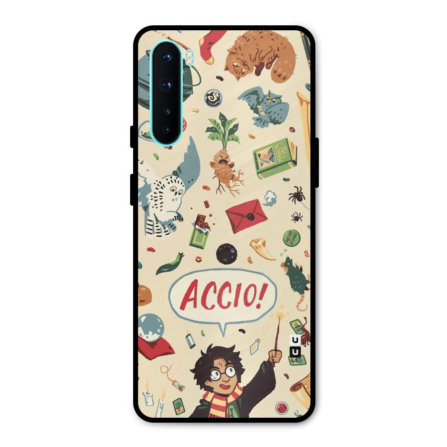 Owl Letter Metal Back Case for OnePlus Nord