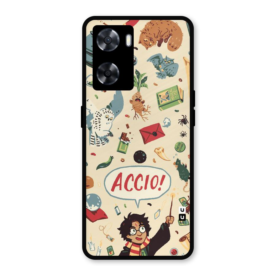 Owl Letter Metal Back Case for Oppo A77