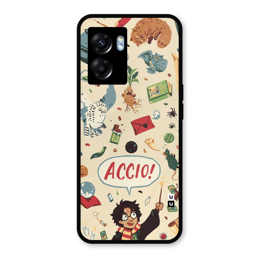 Owl Letter Metal Back Case for Oppo K10 (5G)