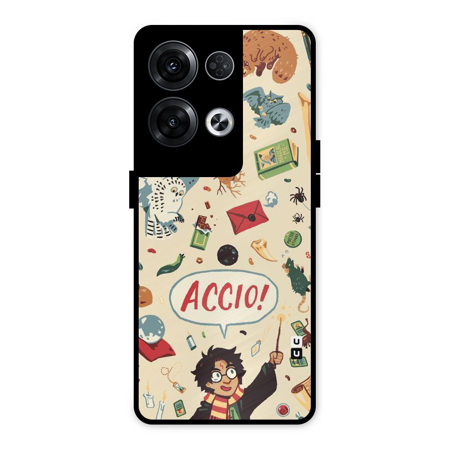 Owl Letter Metal Back Case for Oppo Reno8 Pro 5G