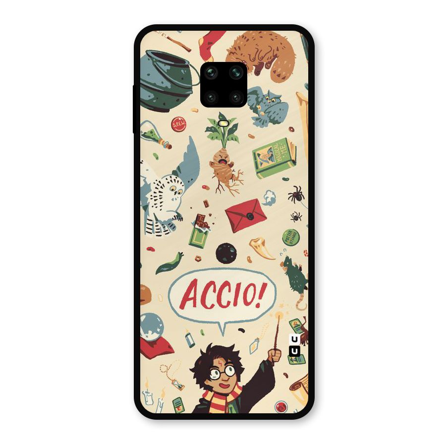 Owl Letter Metal Back Case for Poco M2 Pro