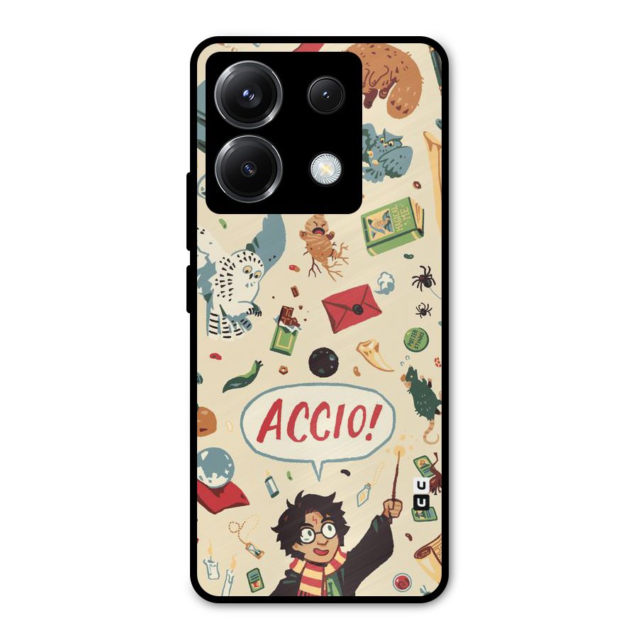 Owl Letter Metal Back Case for Poco X6