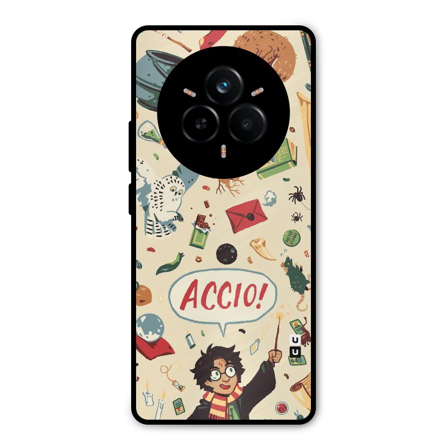 Owl Letter Metal Back Case for Realme 14 Pro