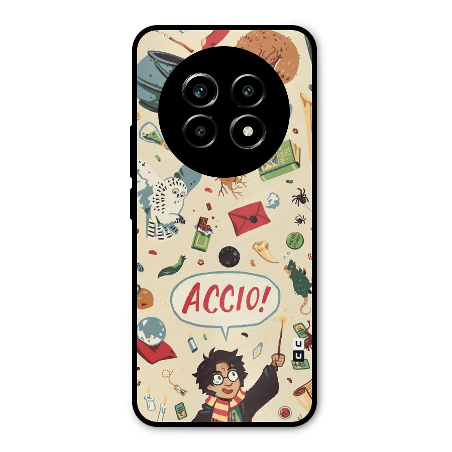 Owl Letter Metal Back Case for Realme 14 Pro Lite