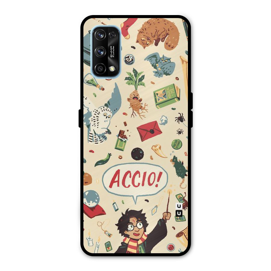 Owl Letter Metal Back Case for Realme 7 Pro