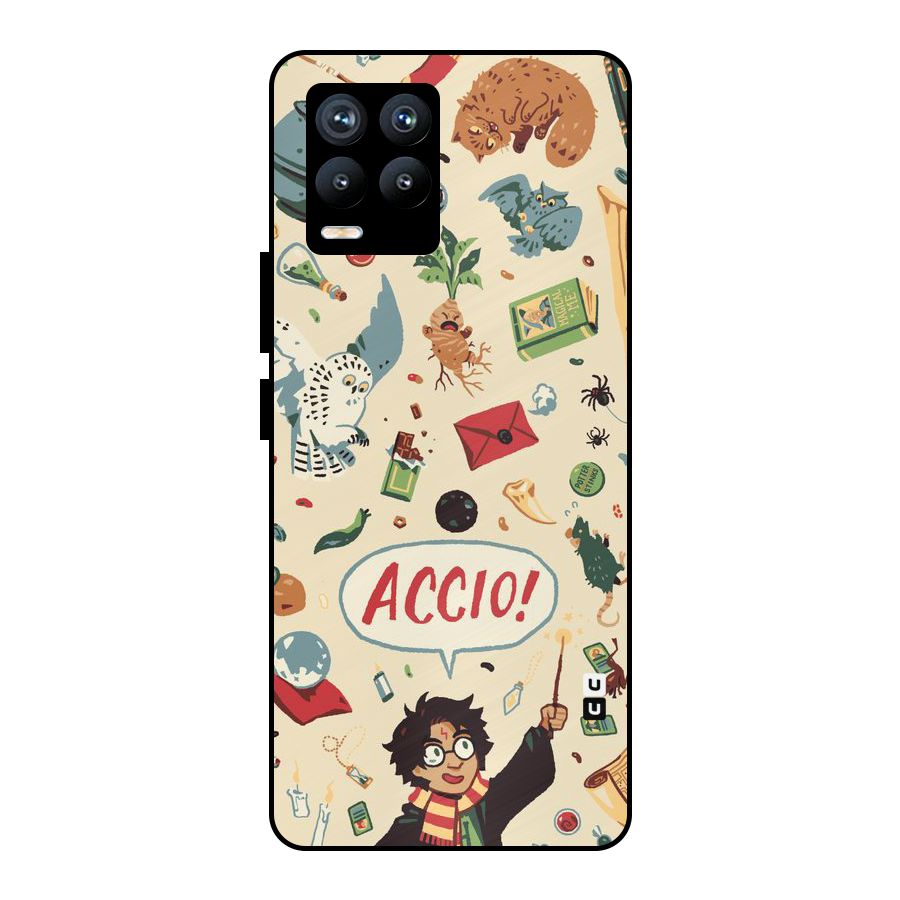 Owl Letter Metal Back Case for Realme 8