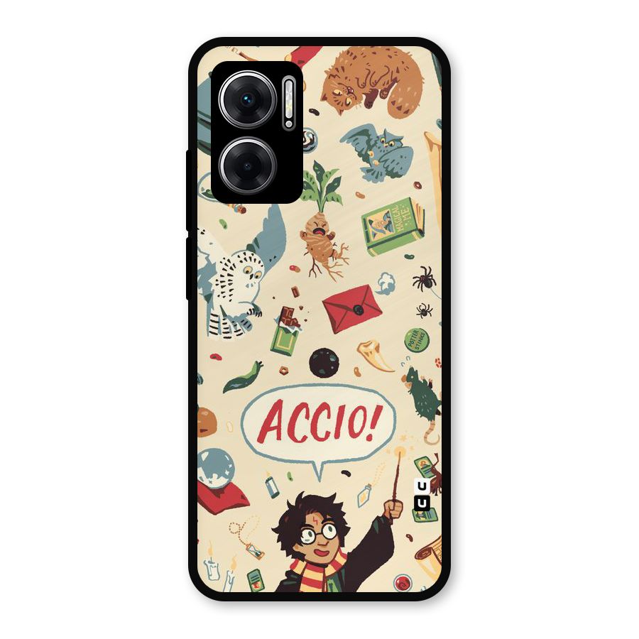 Owl Letter Metal Back Case for Redmi 11 Prime 5G