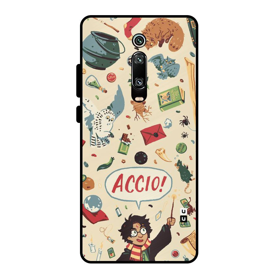 Owl Letter Metal Back Case for Redmi K20
