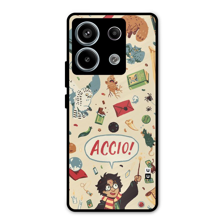 Owl Letter Metal Back Case for Redmi Note 13 Pro 5G