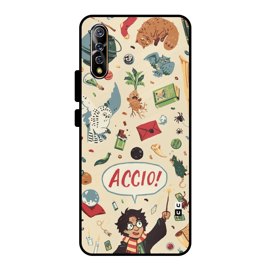Owl Letter Metal Back Case for Vivo S1