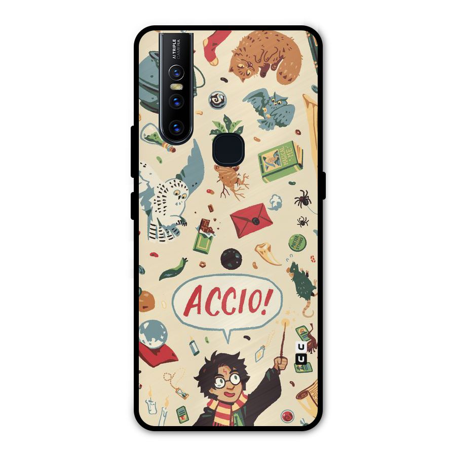 Owl Letter Metal Back Case for Vivo V15