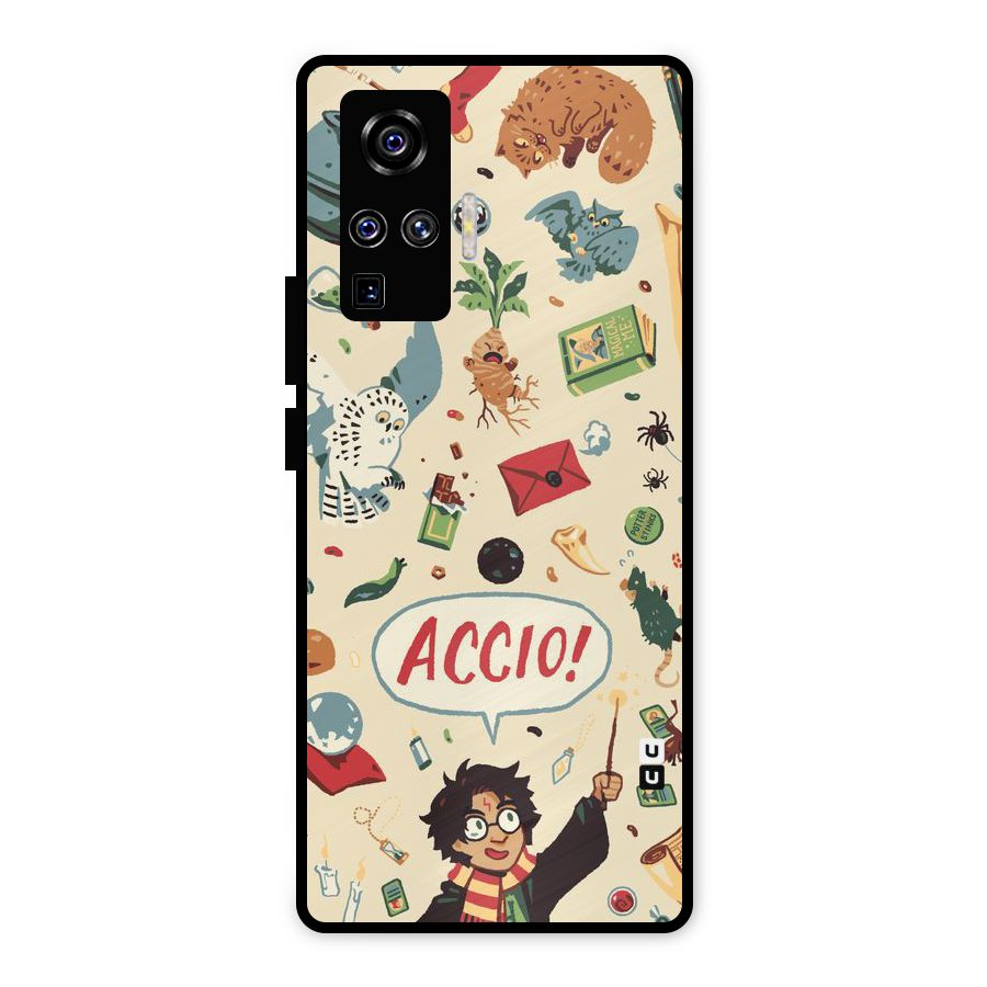 Owl Letter Metal Back Case for Vivo X50 Pro