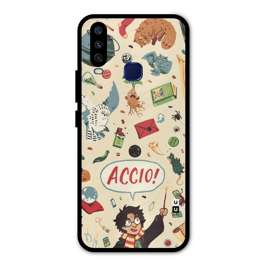 Owl Letter Metal Back Case for Vivo Y15
