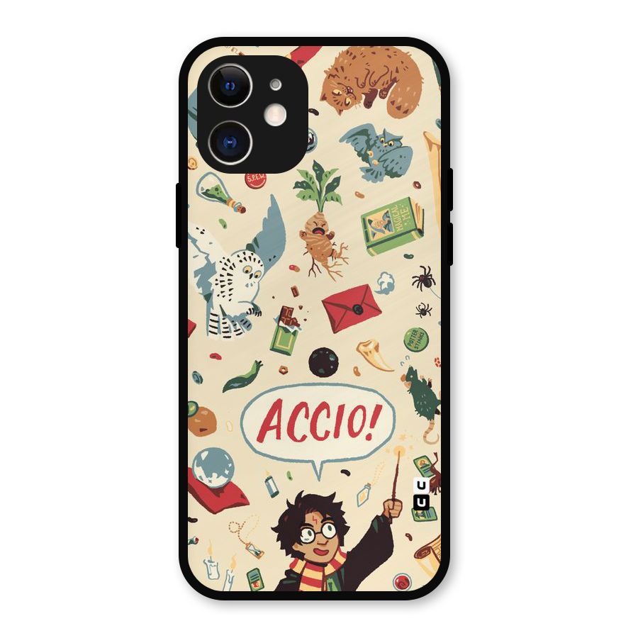 Owl Letter Metal Back Case for iPhone 12
