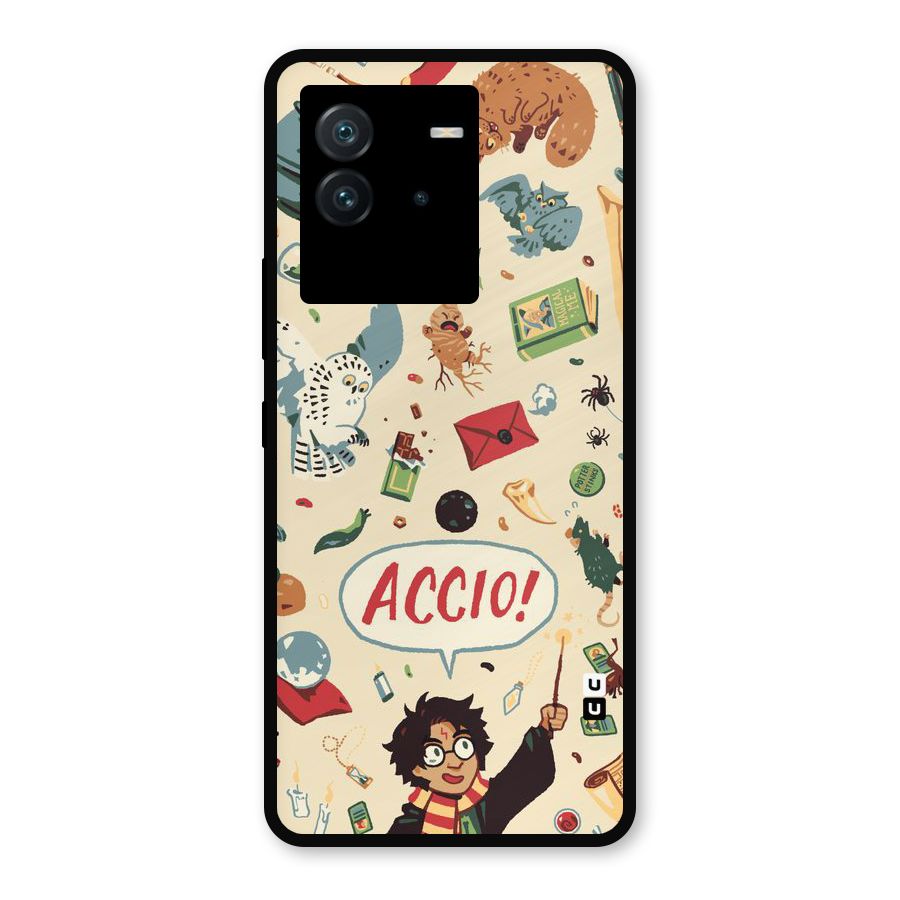 Owl Letter Metal Back Case for iQOO Neo 6 5G