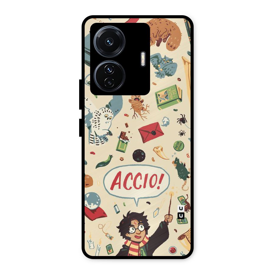Owl Letter Metal Back Case for iQOO Z6
