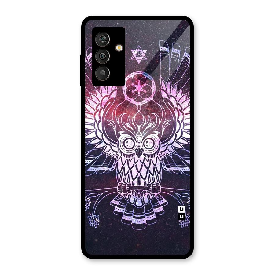 Owl Quirk Swag Glass Back Case for Galaxy M13