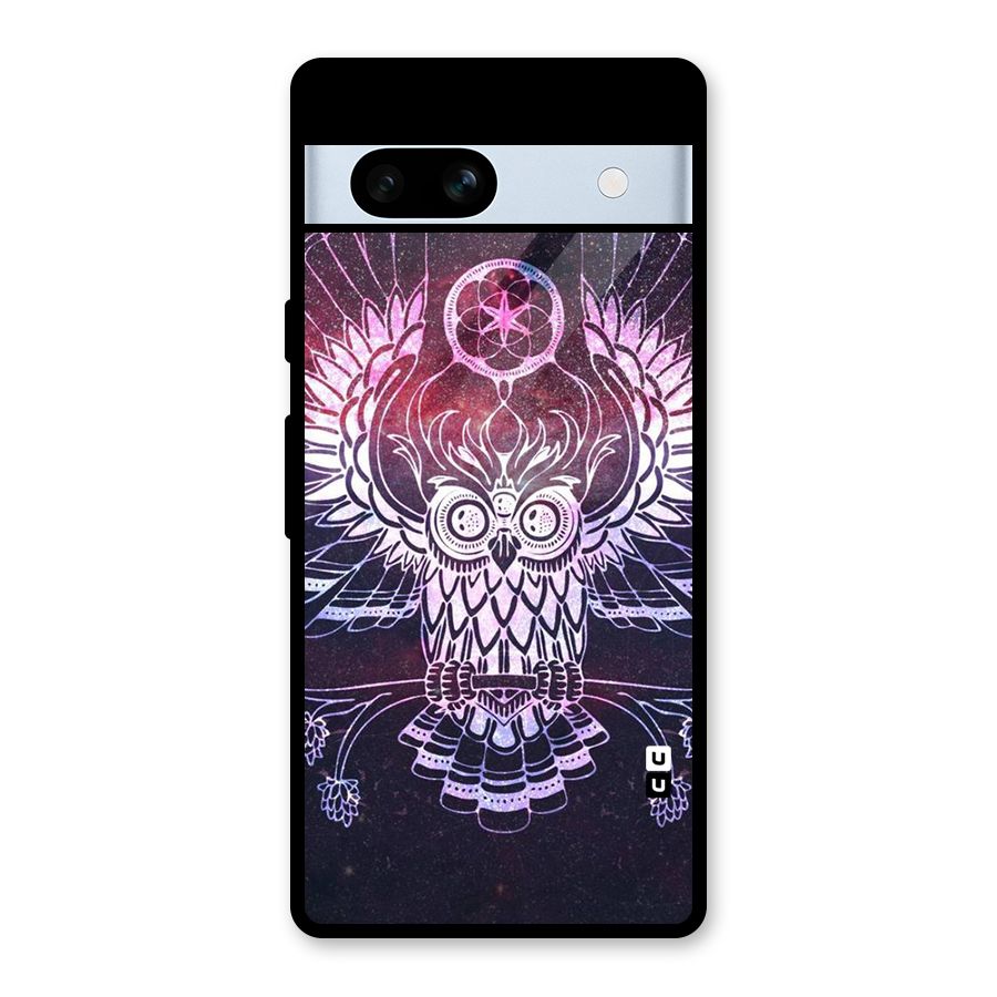 Owl Quirk Swag Glass Back Case for Google Pixel 7a