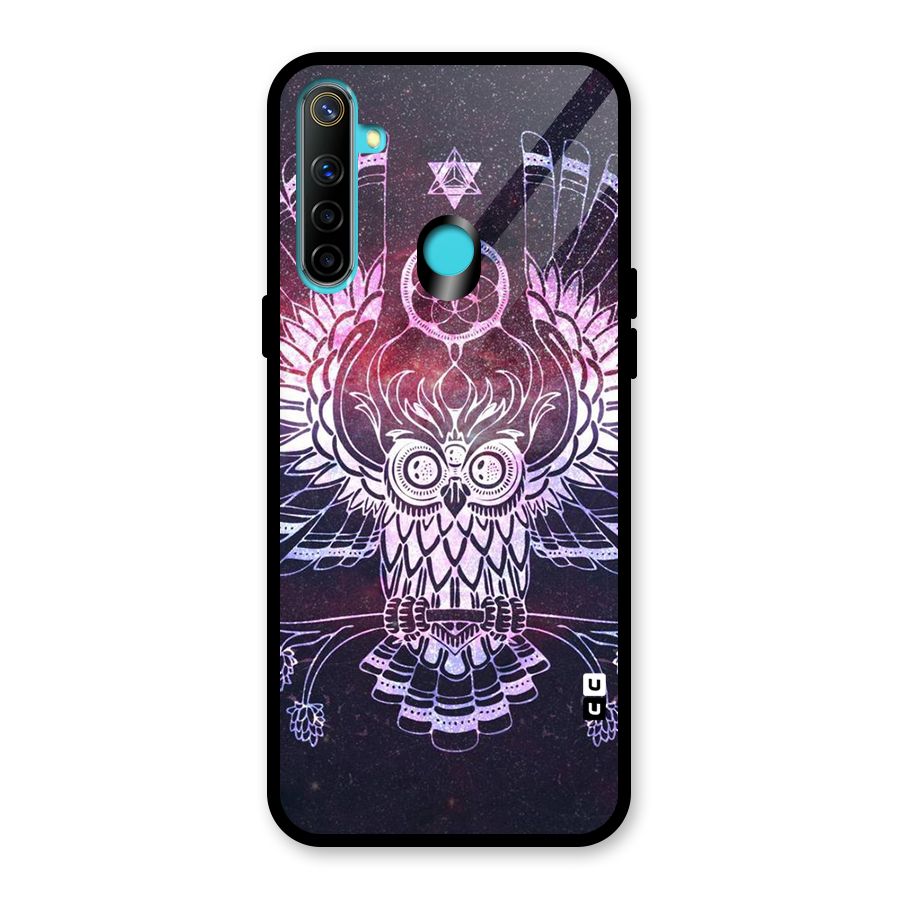 Owl Quirk Swag Glass Back Case for Realme Narzo 10