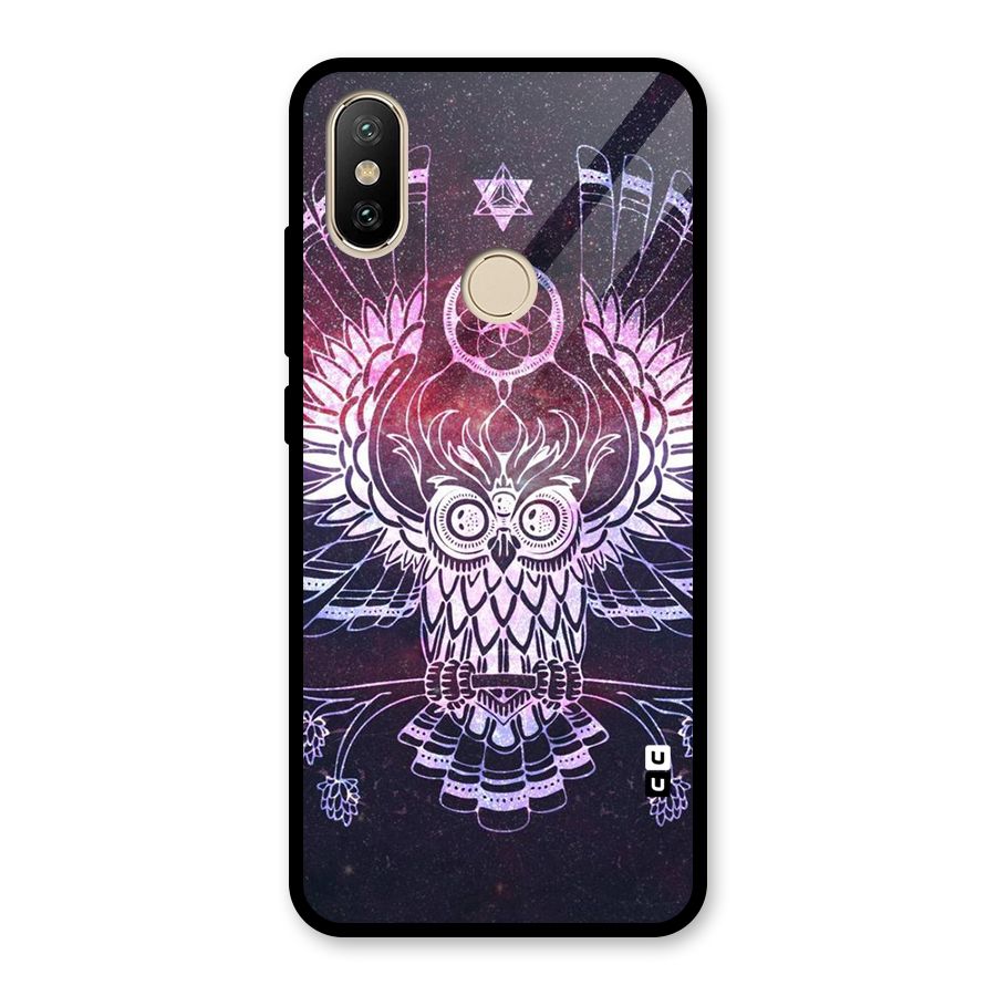 Owl Quirk Swag Glass Back Case for Redmi A2