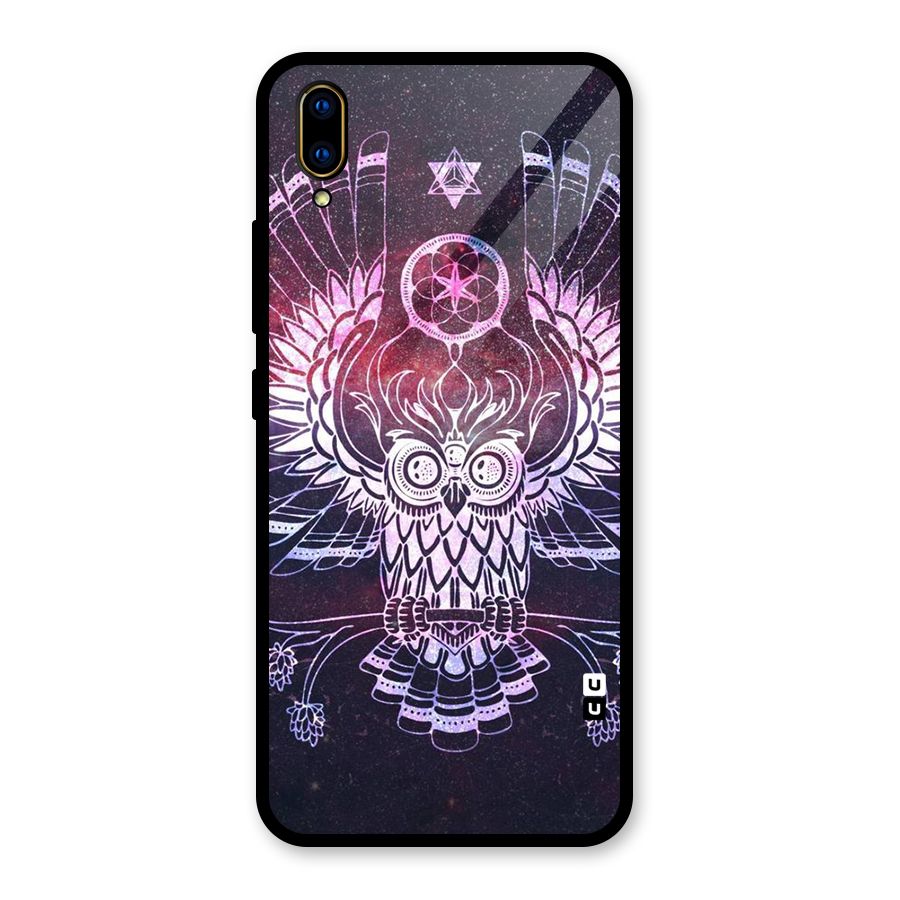 Owl Quirk Swag Glass Back Case for Vivo V11 Pro