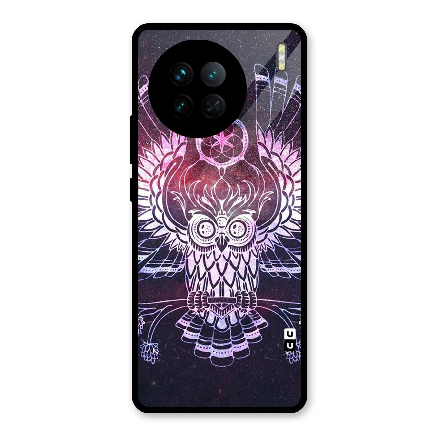 Owl Quirk Swag Glass Back Case for Vivo X90