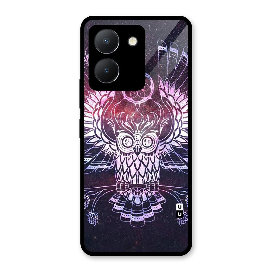Owl Quirk Swag Glass Back Case for Vivo Y36