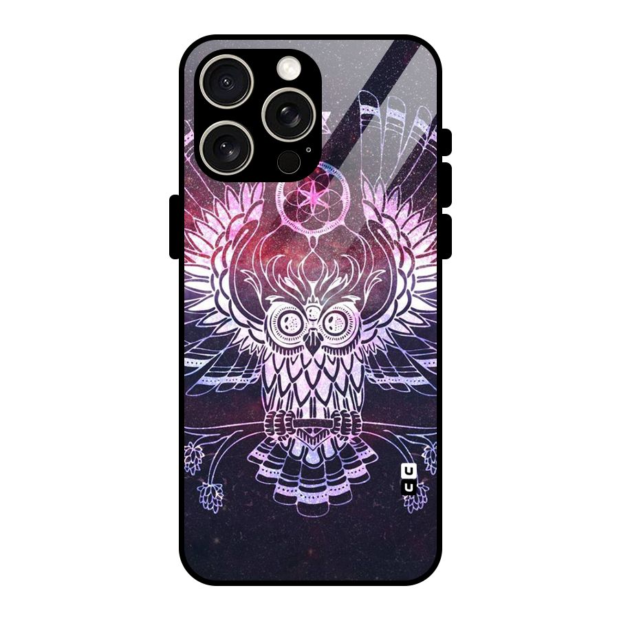 Owl Quirk Swag Glass Back Case for iPhone 15 Pro Max